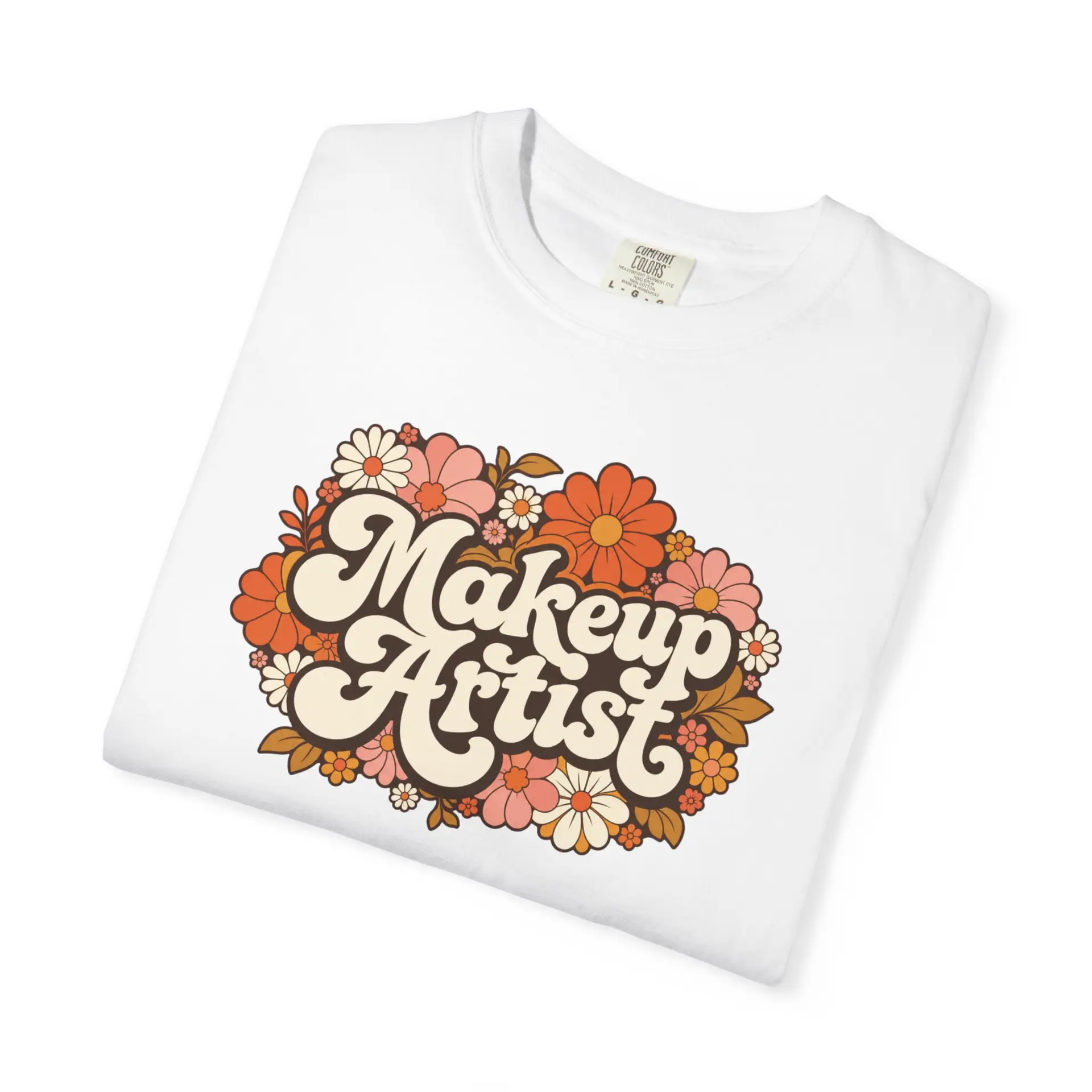 Makeup Artist Floral Tee — Retro Flower Graphic T-Shirt for Beauty Pros 7 Makeup Artist Floral Tee — Retro Flower Graphic T-Shirt for Beauty Pros - Image 7