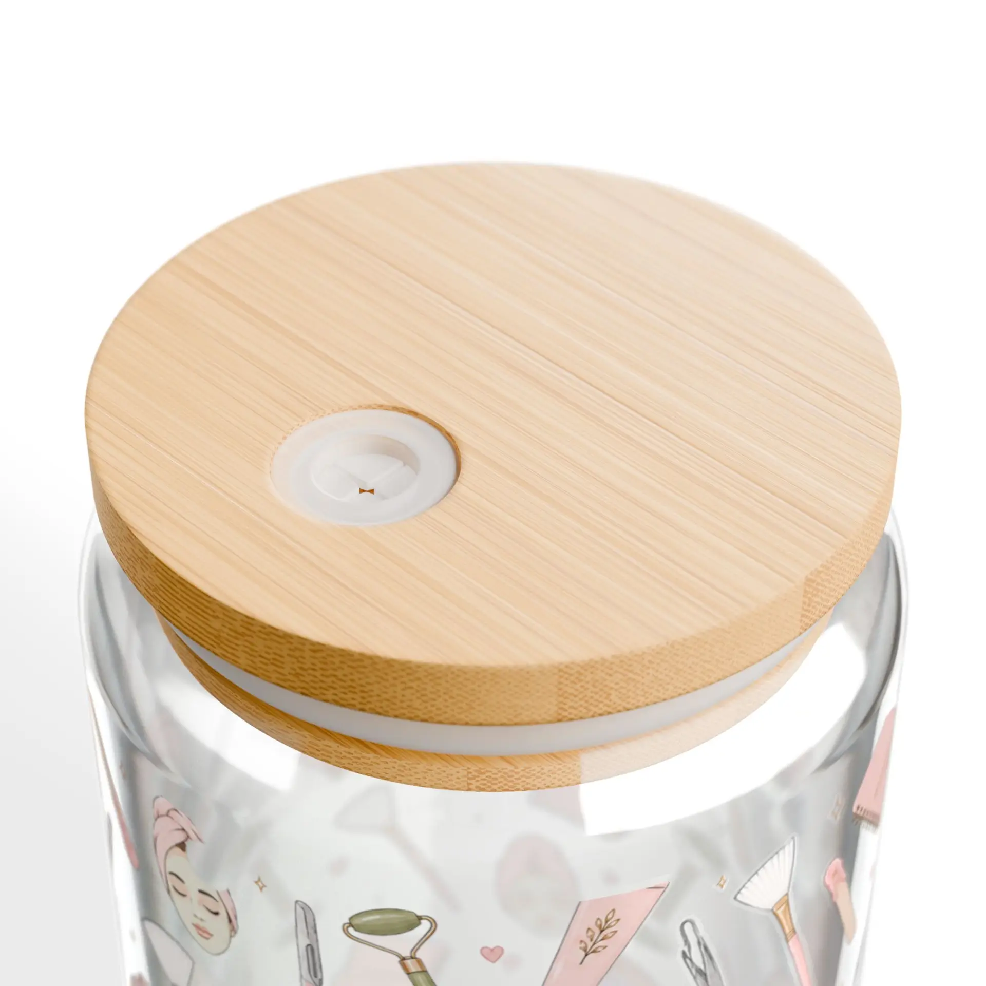 Esthetician Class Can Cup with Bamboo Lid & Straw I Spa Professional Gift I Skincare Lover Iced Coffee Glass I Beauty Industry Drinkware 3 Esthetician Class Can Cup with Bamboo Lid & Straw I Spa Professional Gift I Skincare Lover Iced Coffee Glass I Beauty Industry Drinkware - Image 3