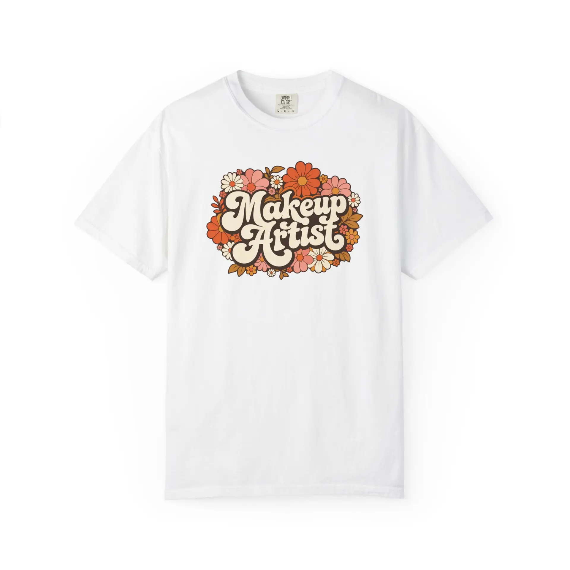 Makeup Artist Floral Tee — Retro Flower Graphic T-Shirt for Beauty Pros 10 Makeup Artist Floral Tee — Retro Flower Graphic T-Shirt for Beauty Pros - Image 10