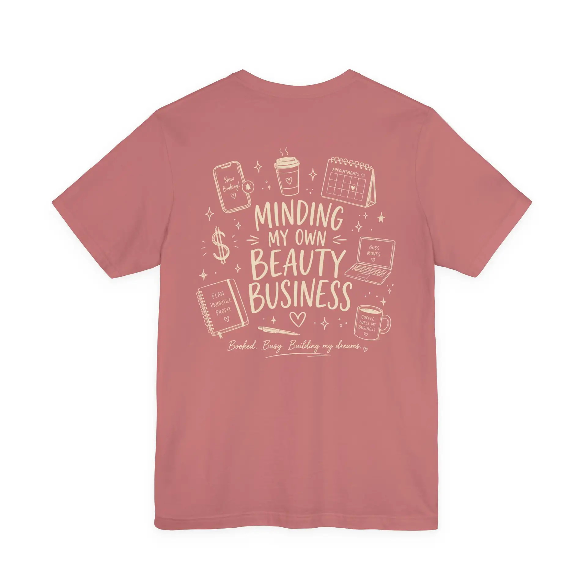 Minding My Own Beauty Business Tee, Beauty Pro Tee, Salon Owner Tee, Esthetician, Hairstylist, Nail Tech, Lash Artist Tee