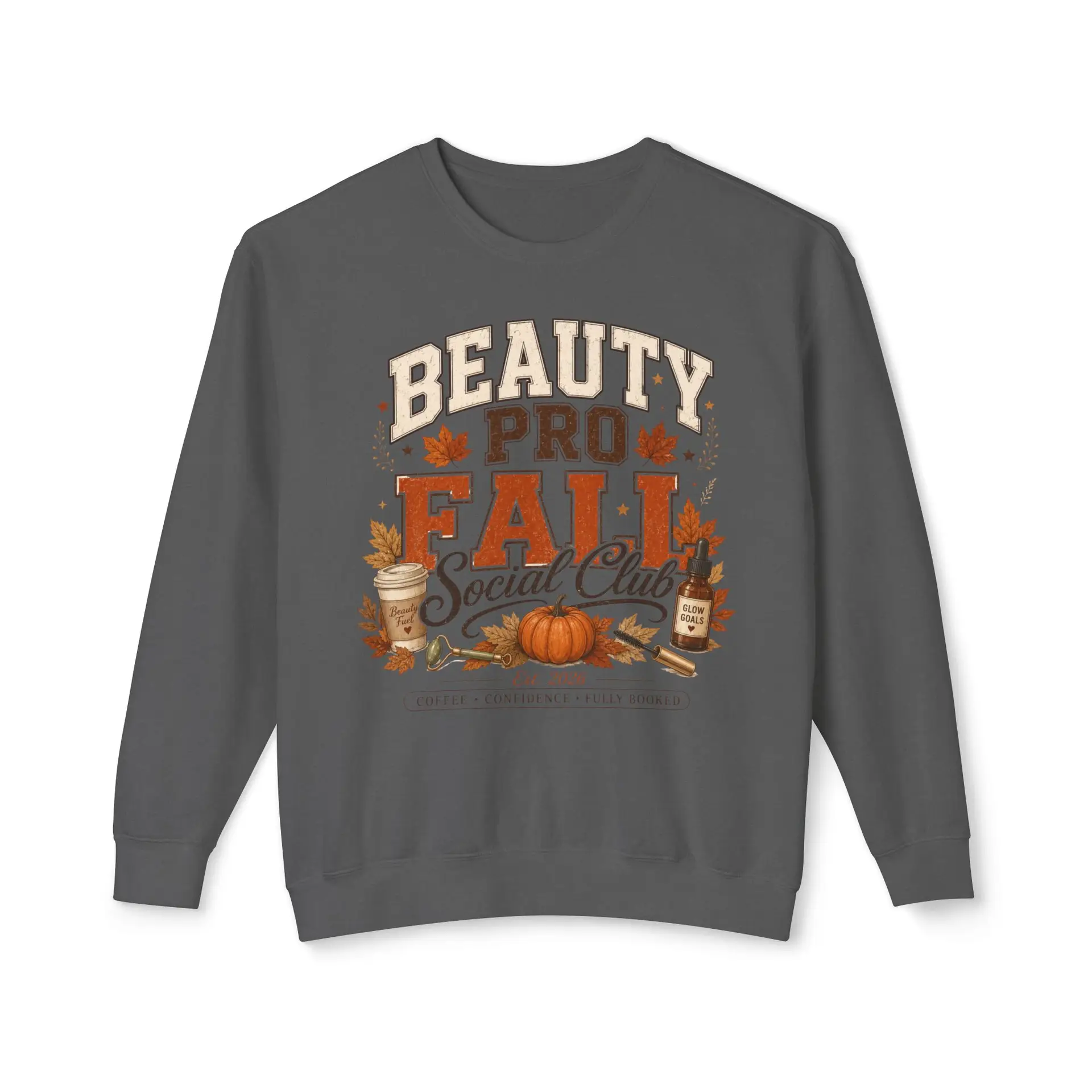 Beauty Pro Fall Social Club Sweatshirt | Pumpkin Leaves Coffee Autumn 9 Beauty Pro Fall Social Club Sweatshirt | Pumpkin Leaves Coffee Autumn - Image 9