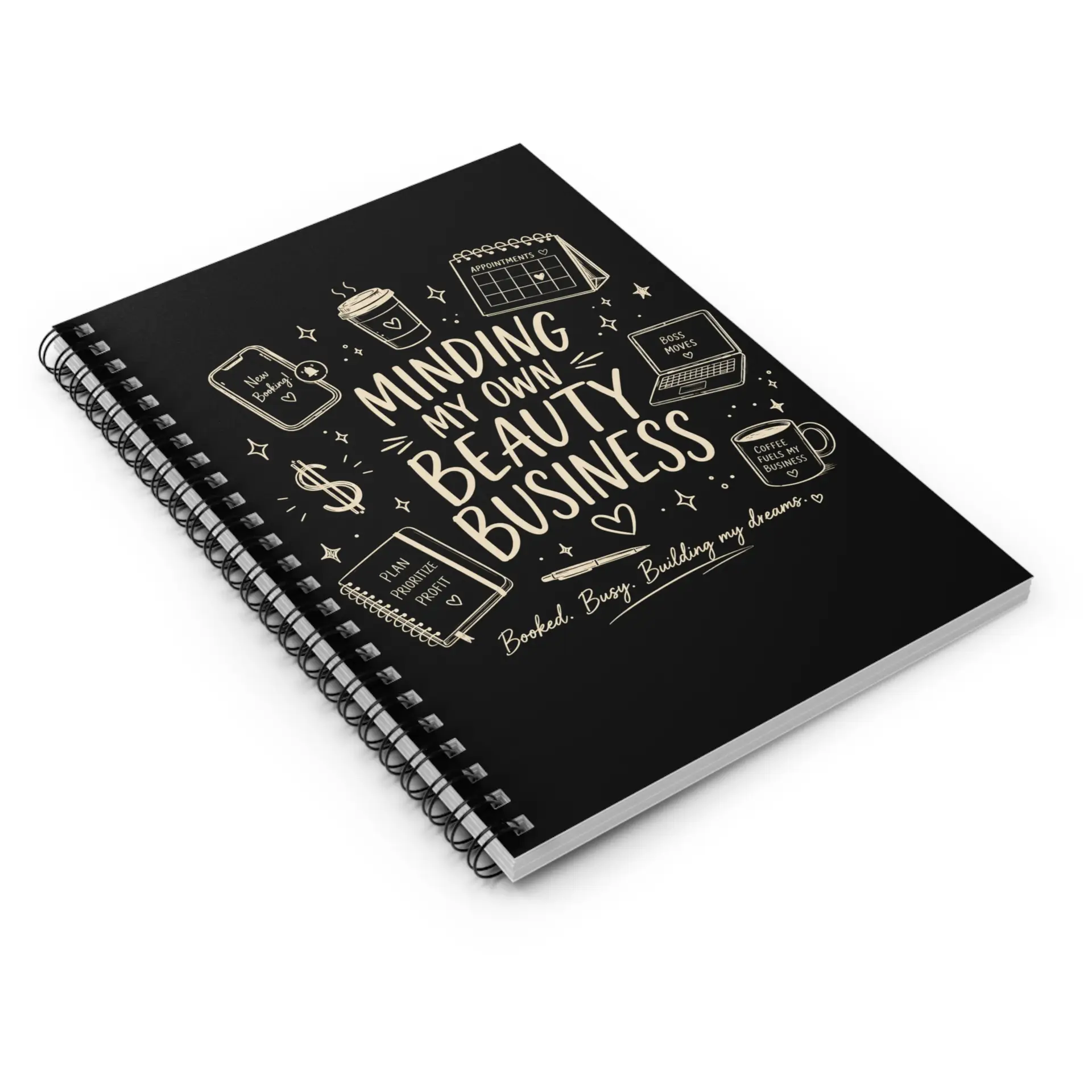 Minding My Own Beauty Business Spiral Notebook | Beauty Entrepreneur, Salon Owner, Esthetician Gift, Beauty Pro Gift, Hair Stylist Notebook 3 Minding My Own Beauty Business Spiral Notebook | Beauty Entrepreneur, Salon Owner, Esthetician Gift, Beauty Pro Gift, Hair Stylist Notebook - Image 3
