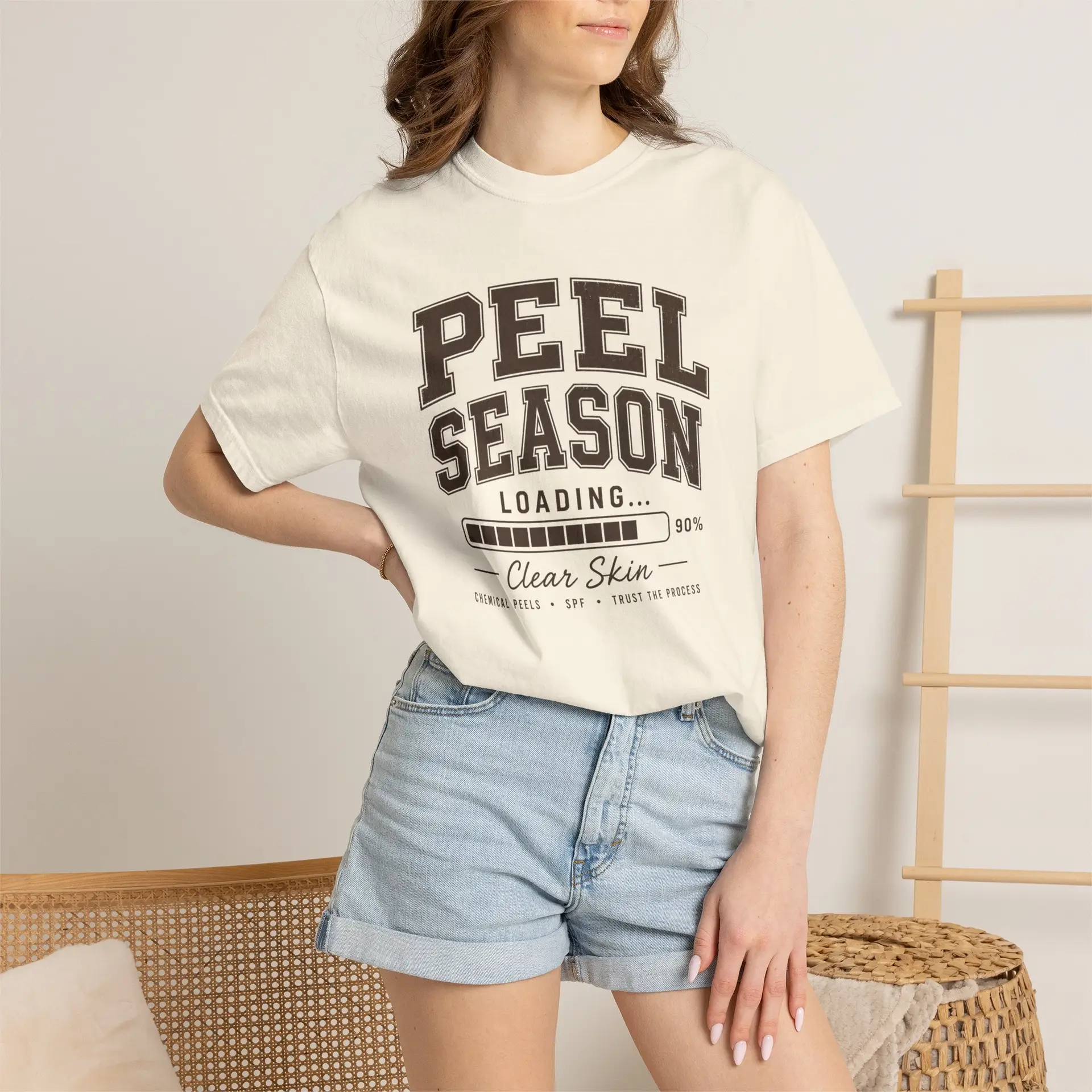 Peel Season Loading T-shirt | Skincare Graphic Tee 4 Peel Season Loading T-shirt | Skincare Graphic Tee - Image 4