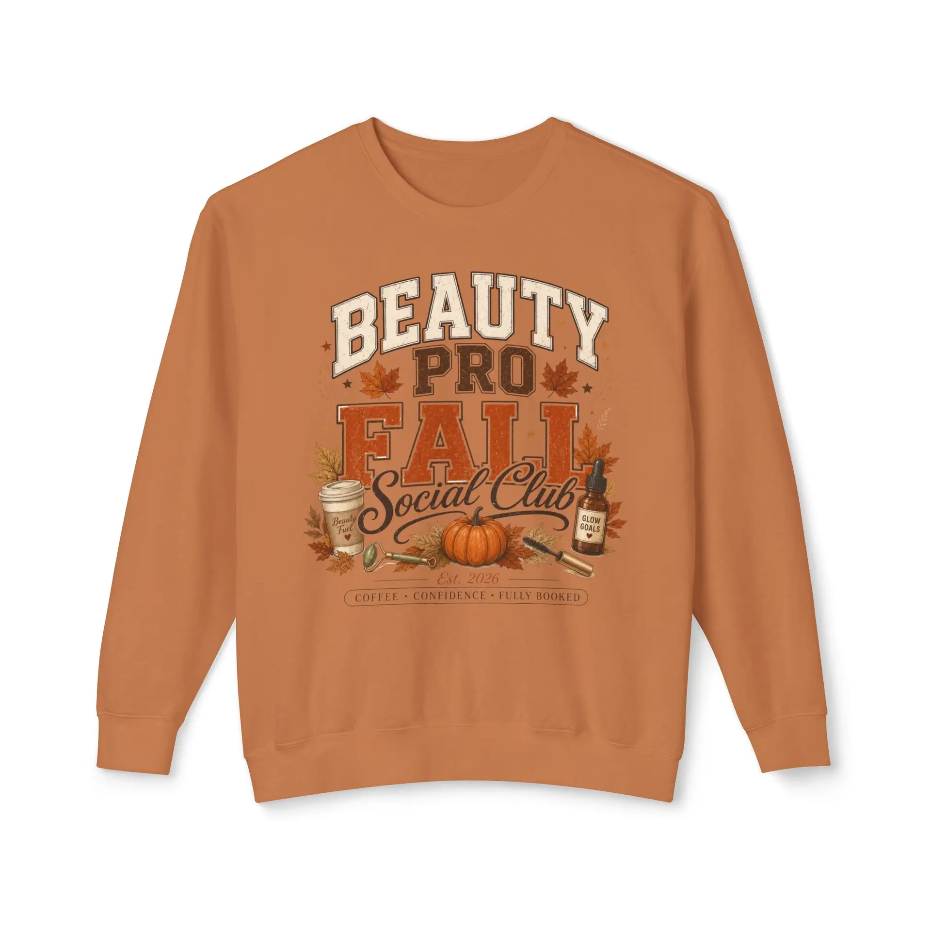 Beauty Pro Fall Social Club Sweatshirt | Pumpkin Leaves Coffee Autumn 5 Beauty Pro Fall Social Club Sweatshirt | Pumpkin Leaves Coffee Autumn - Image 5