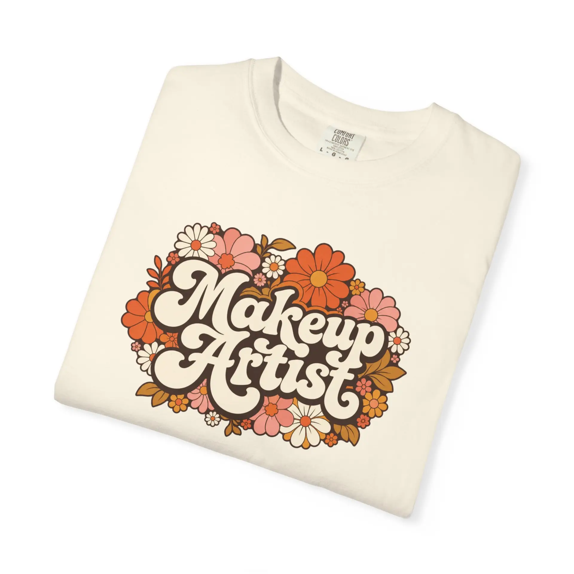 Makeup Artist Floral Tee — Retro Flower Graphic T-Shirt for Beauty Pros 6 Makeup Artist Floral Tee — Retro Flower Graphic T-Shirt for Beauty Pros - Image 6