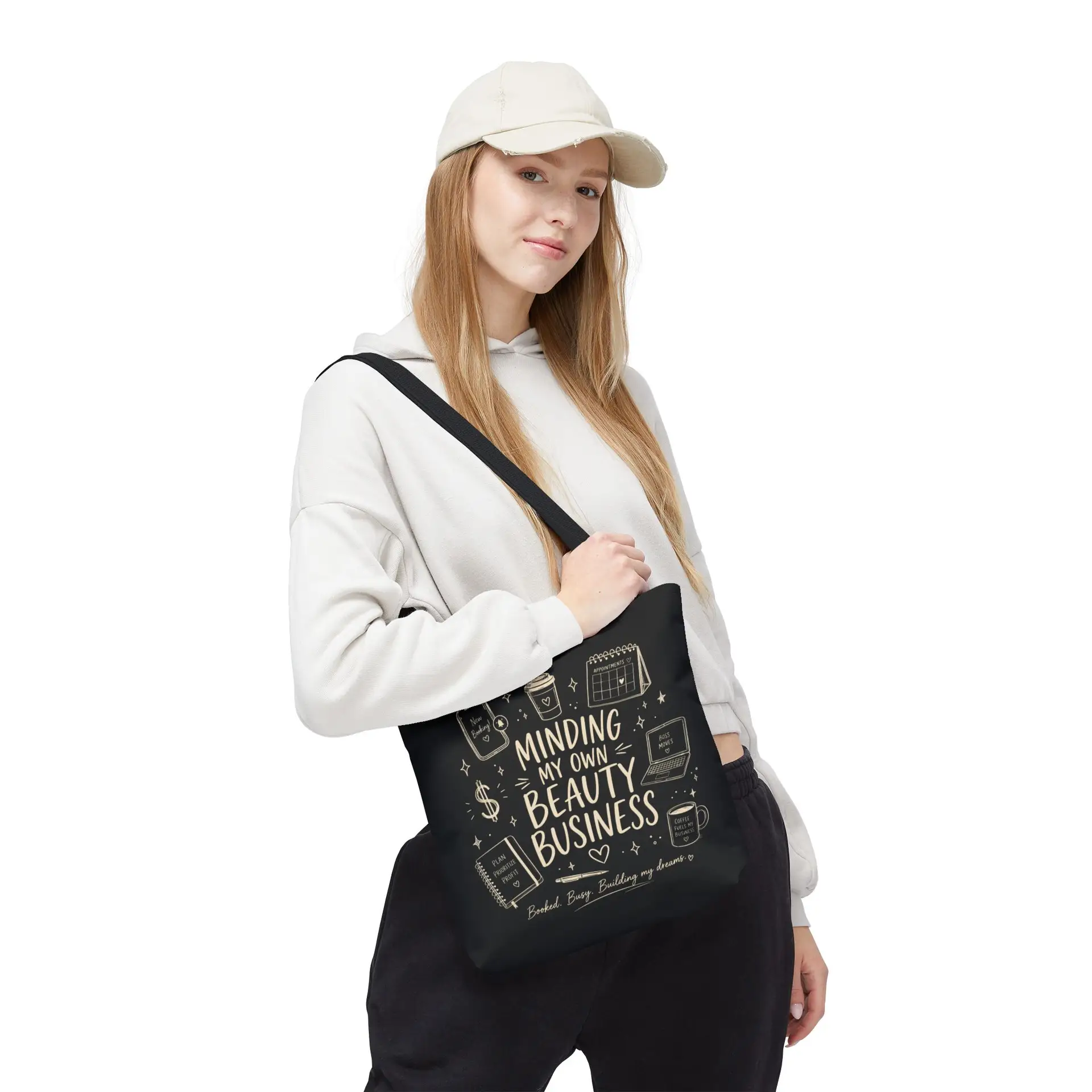 Minding My Own Beauty Business Tote Bag, Esthetician Gift, Salon Owner Tote, Beauty Boss Bag, Small Business Owner