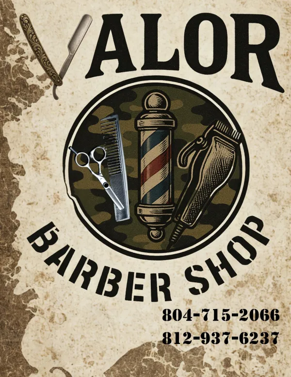 valor barbershop santa claus indiana