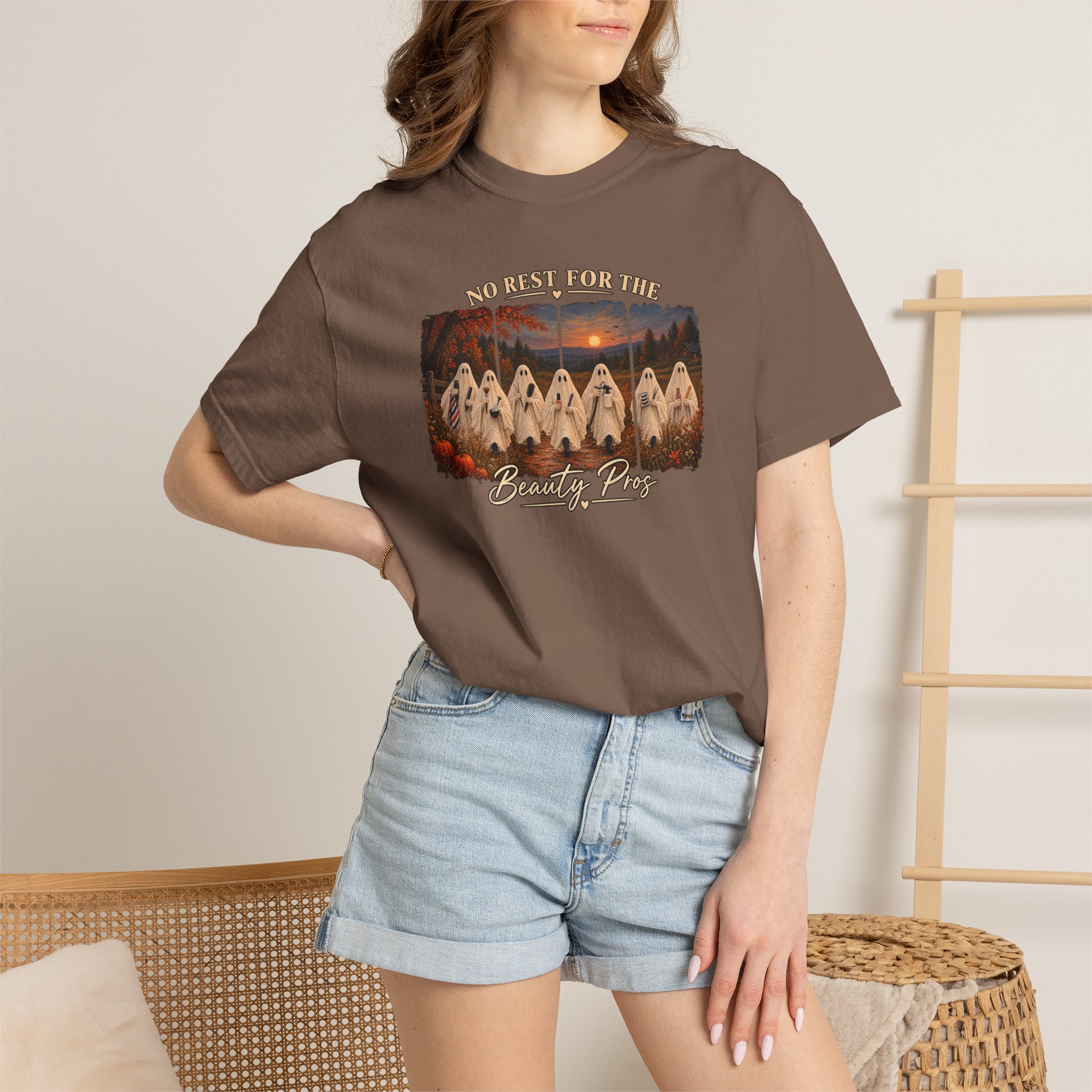 Spooky Ghost Beauty Professionals Tee, Fall Salon Group Shirt, Halloween Crew Gift 10 Spooky Ghost Beauty Professionals Tee, Fall Salon Group Shirt, Halloween Crew Gift - Image 10
