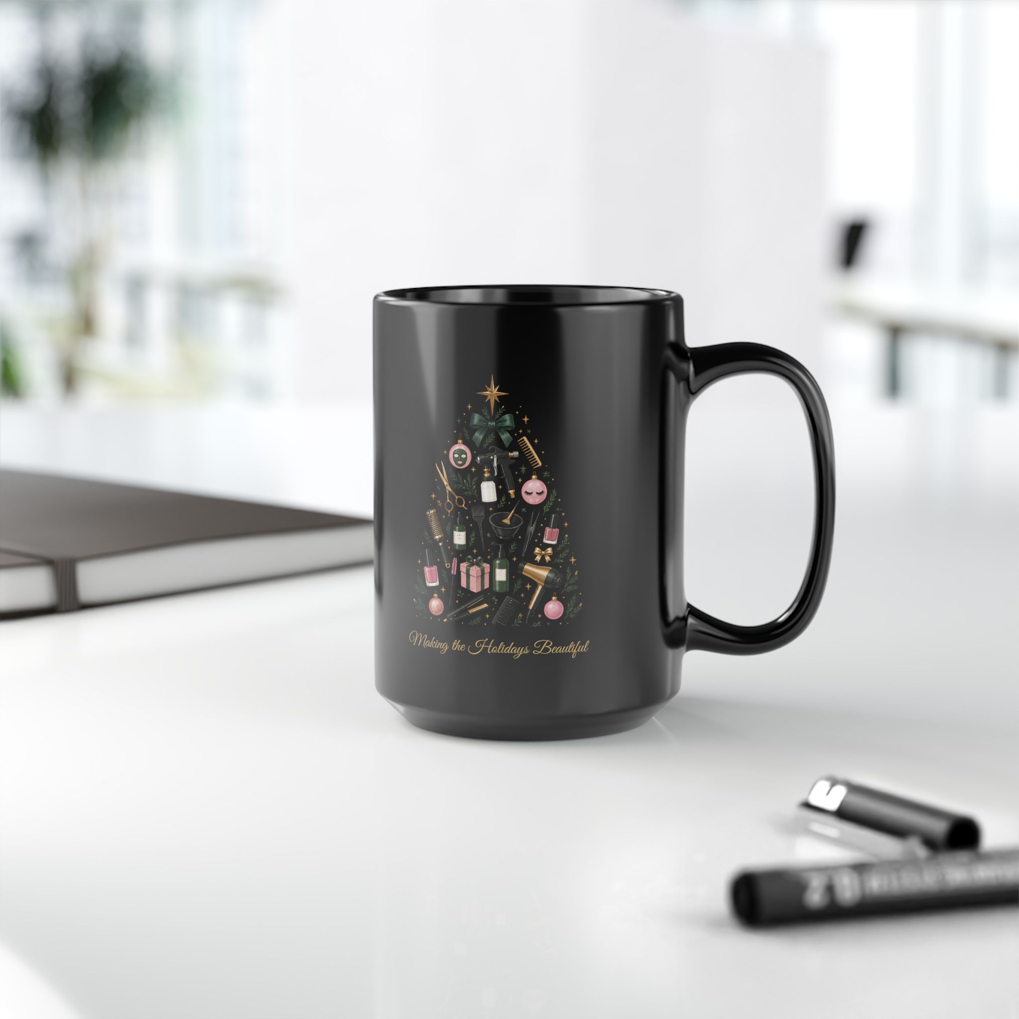 Making the Holidays Beautiful Mug | Beauty Professional Christmas Coffee Mug | Hairstylist, Nail Tech & Esthetician Gift | Salon Holiday Mug 8 Making the Holidays Beautiful Mug | Beauty Professional Christmas Coffee Mug | Hairstylist, Nail Tech & Esthetician Gift | Salon Holiday Mug - Image 8