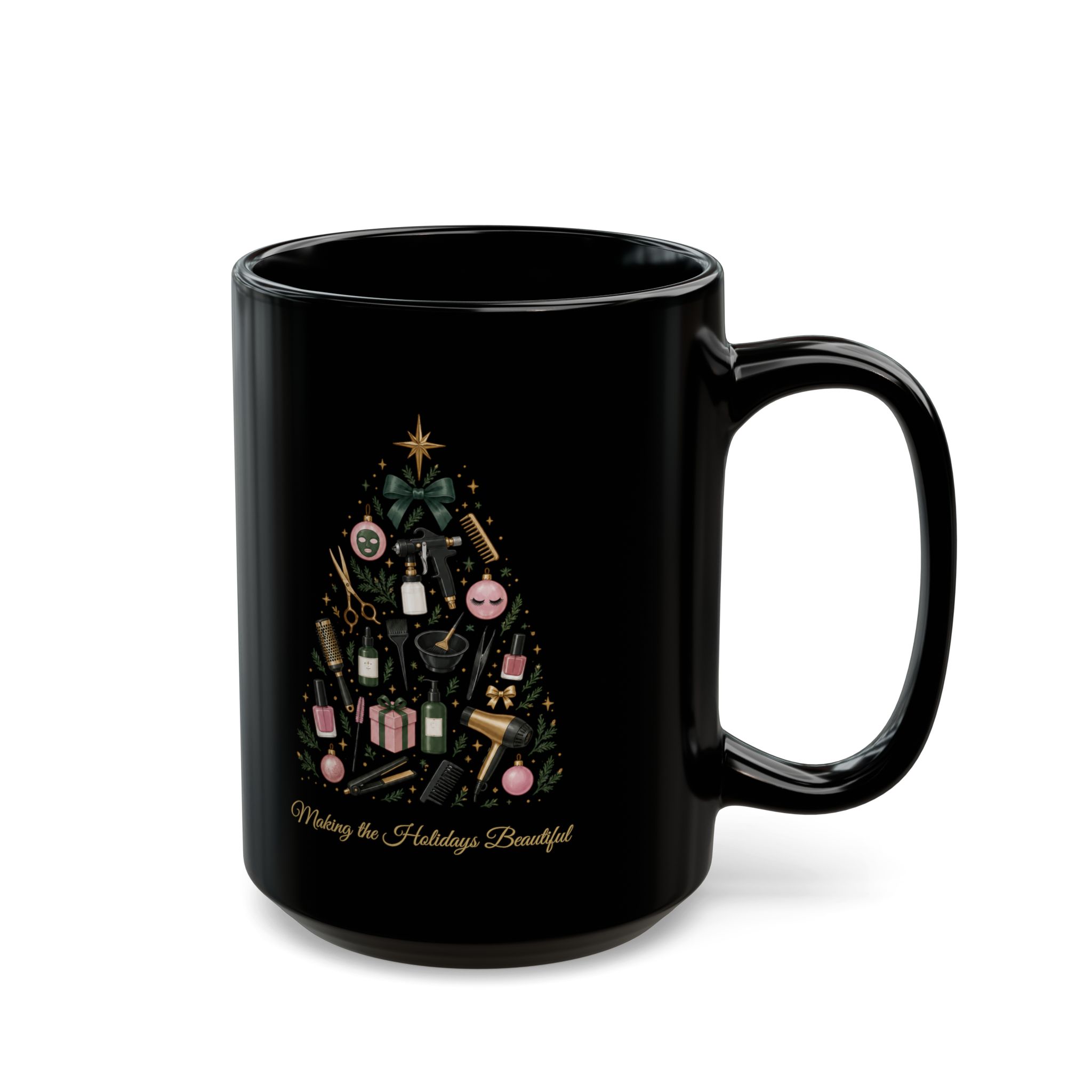 Making the Holidays Beautiful Mug | Beauty Professional Christmas Coffee Mug | Hairstylist, Nail Tech & Esthetician Gift | Salon Holiday Mug 9 Making the Holidays Beautiful Mug | Beauty Professional Christmas Coffee Mug | Hairstylist, Nail Tech & Esthetician Gift | Salon Holiday Mug - Image 9