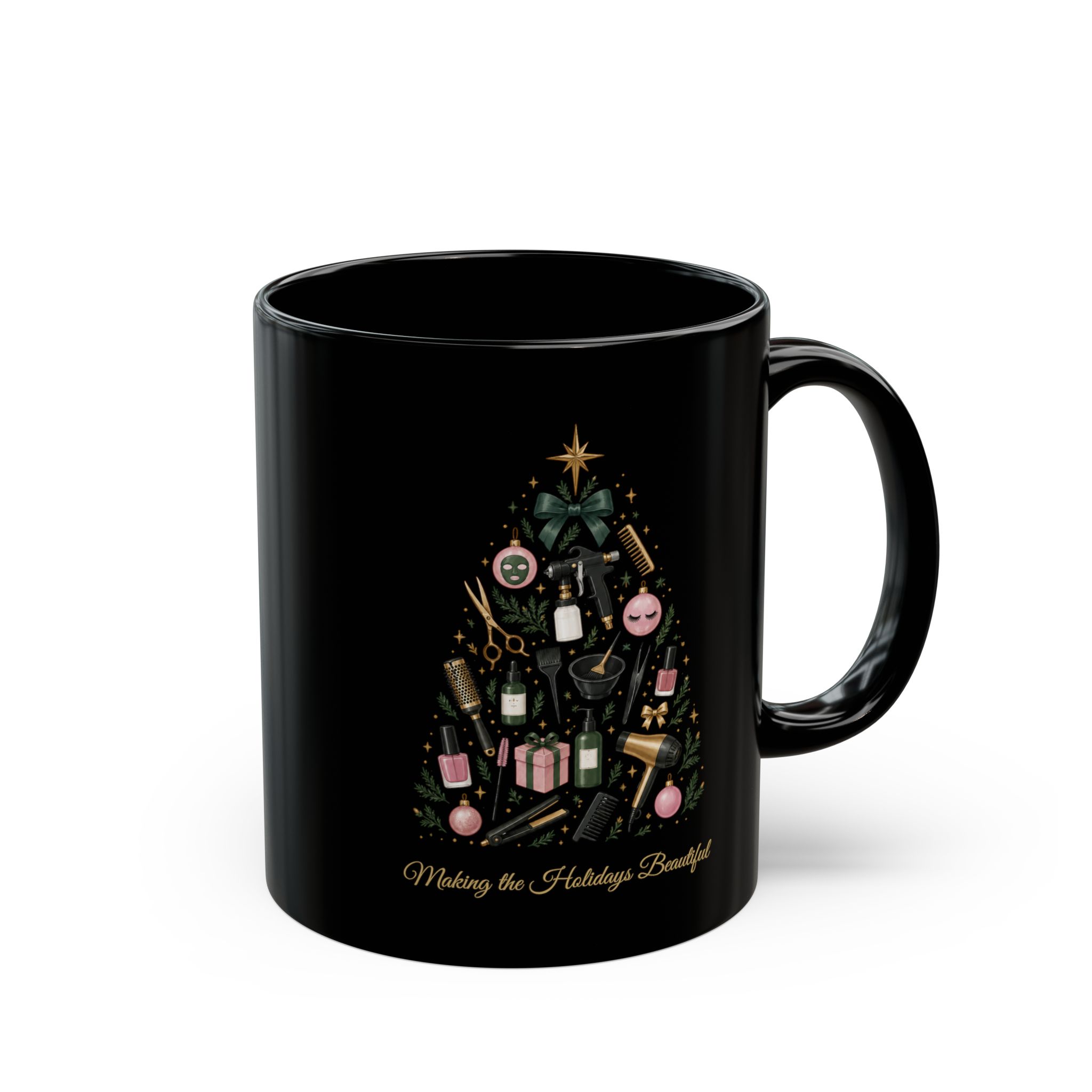 Making the Holidays Beautiful Mug | Beauty Professional Christmas Coffee Mug | Hairstylist, Nail Tech & Esthetician Gift | Salon Holiday Mug 5 Making the Holidays Beautiful Mug | Beauty Professional Christmas Coffee Mug | Hairstylist, Nail Tech & Esthetician Gift | Salon Holiday Mug - Image 5