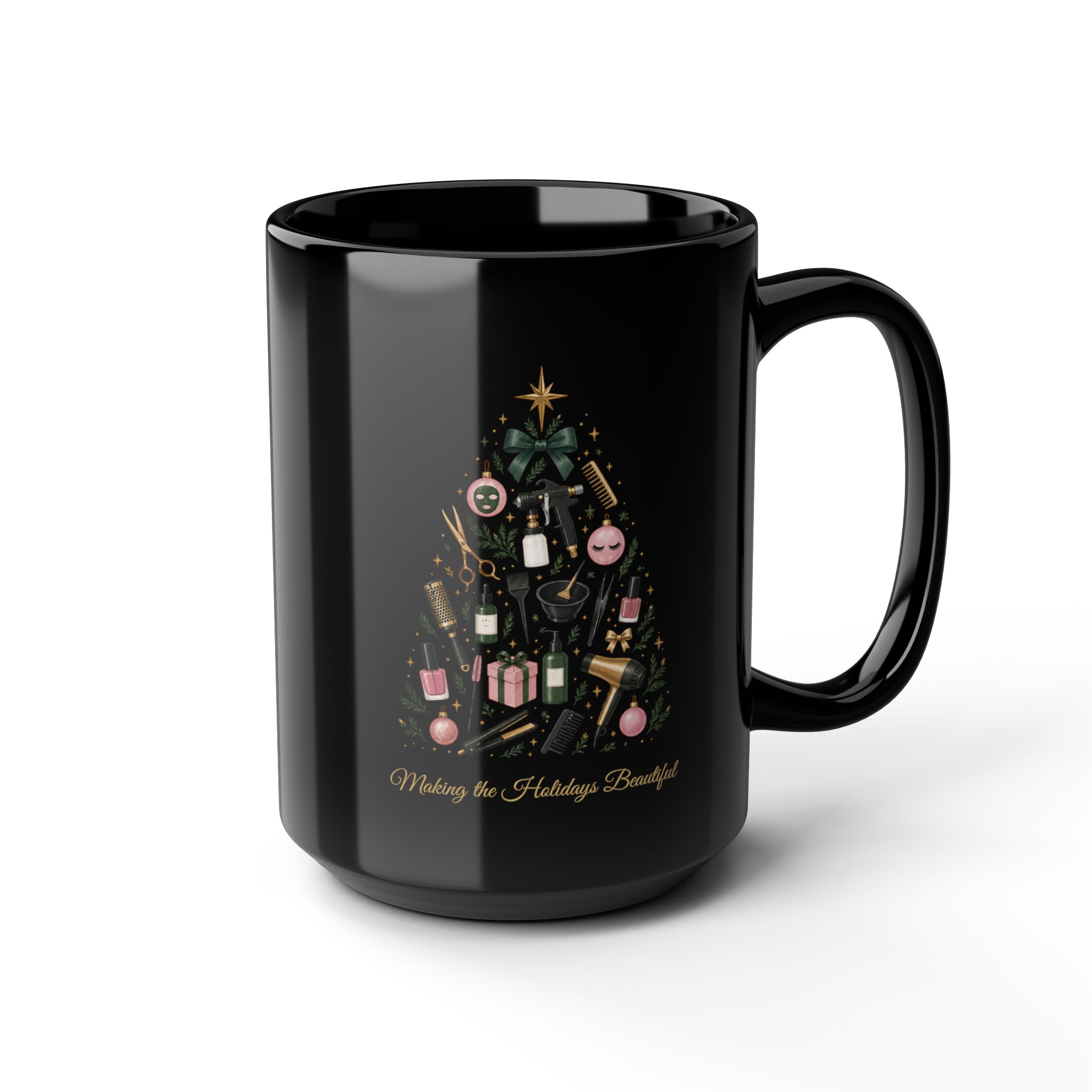 Making the Holidays Beautiful Mug | Beauty Professional Christmas Coffee Mug | Hairstylist, Nail Tech & Esthetician Gift | Salon Holiday Mug 12 Making the Holidays Beautiful Mug | Beauty Professional Christmas Coffee Mug | Hairstylist, Nail Tech & Esthetician Gift | Salon Holiday Mug - Image 12