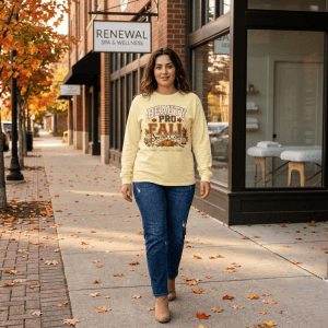 Beauty Pro Fall Social Club T-Shirt | Autumn Leaves Pumpkin Design, Beauty Professional Tee