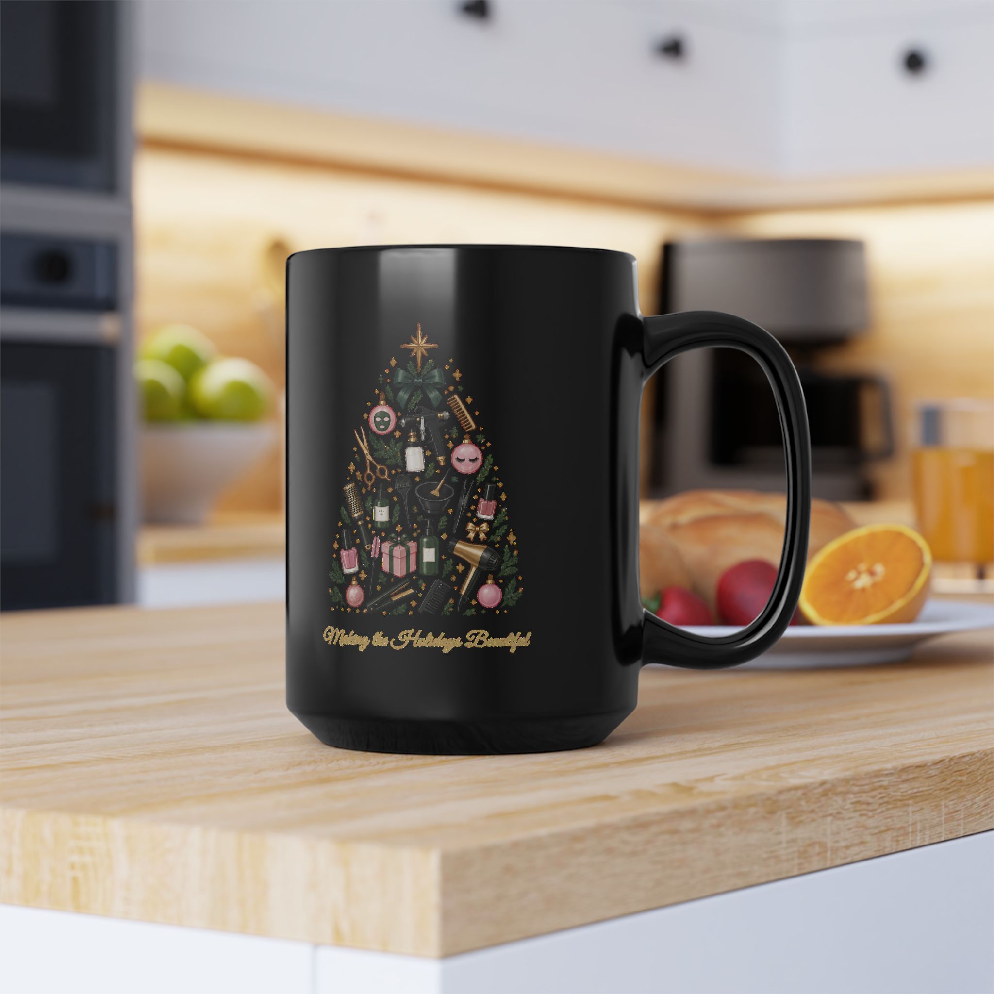 Making the Holidays Beautiful Mug | Beauty Professional Christmas Coffee Mug | Hairstylist, Nail Tech & Esthetician Gift | Salon Holiday Mug 6 Making the Holidays Beautiful Mug | Beauty Professional Christmas Coffee Mug | Hairstylist, Nail Tech & Esthetician Gift | Salon Holiday Mug - Image 6