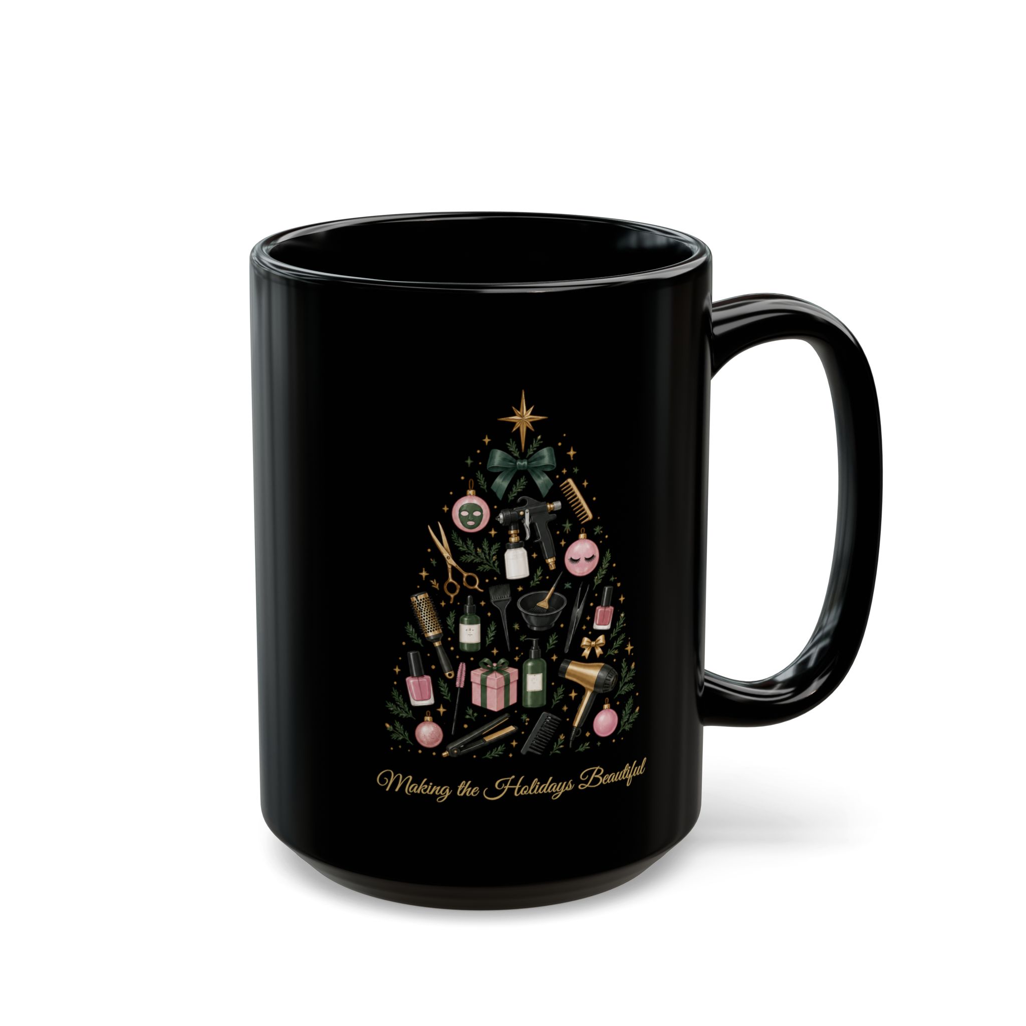 Making the Holidays Beautiful Mug | Beauty Professional Christmas Coffee Mug | Hairstylist, Nail Tech & Esthetician Gift | Salon Holiday Mug 11 Making the Holidays Beautiful Mug | Beauty Professional Christmas Coffee Mug | Hairstylist, Nail Tech & Esthetician Gift | Salon Holiday Mug - Image 11