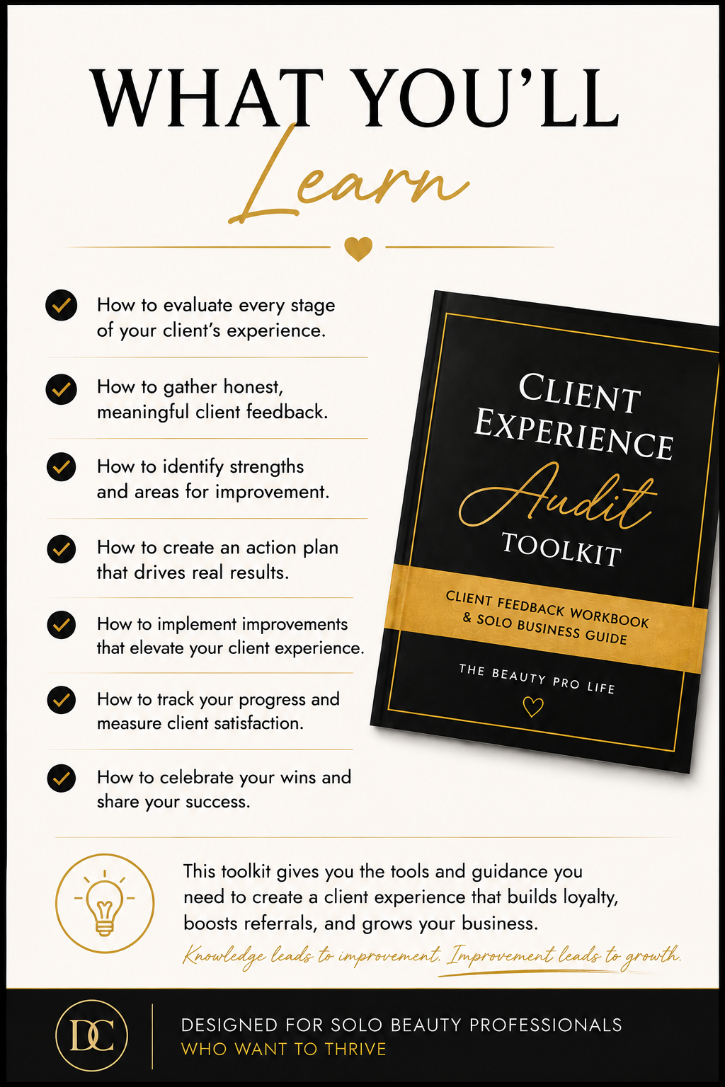 Client Experience Audit Toolkit for Beauty Professionals | Client Feedback Workbook | Solo Business Guide 5 Client Experience Audit Toolkit for Beauty Professionals | Client Feedback Workbook | Solo Business Guide - Image 5